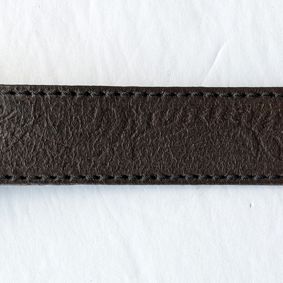 Vintage Levi's leather belt engraved western brown sz M - Picture 8 of 9